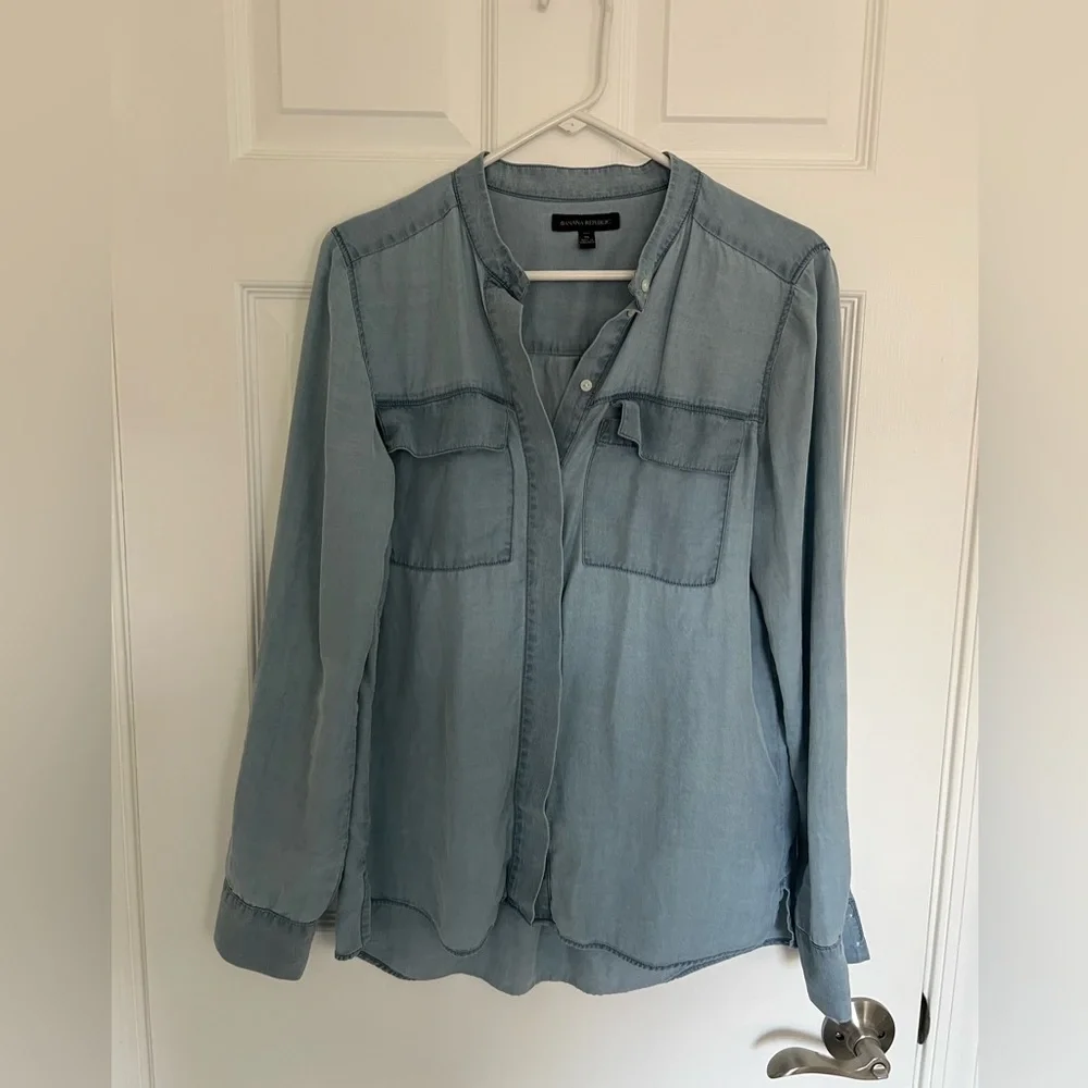 BR | 100% Tencel Lyocell TALL Top - Picture 1 of 4